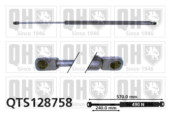 QUINTON HAZELL Газовая пружина, крышка багажник QTS128758